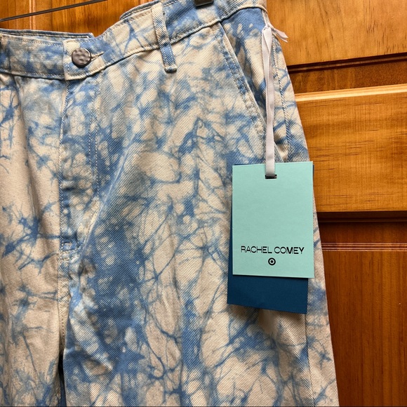 Brand New Rachel Comey x Target Jeans Blue White Marble Print High Rise Tapered - Picture 3 of 9